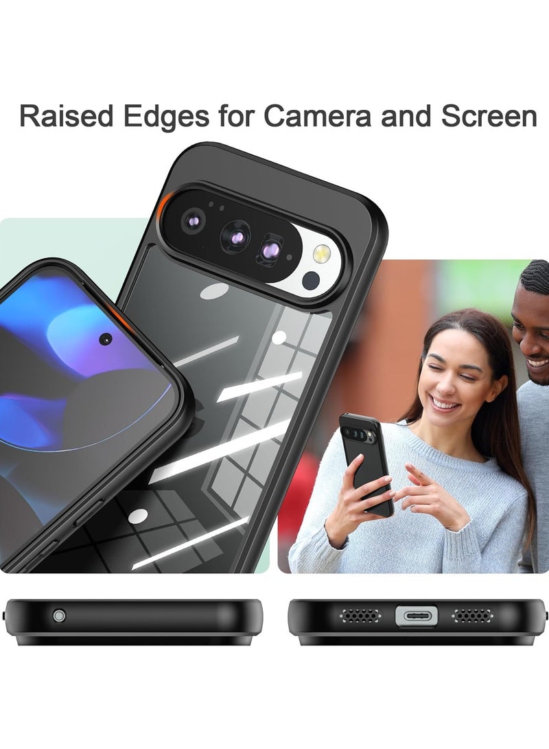 غطاء لهاتف Google Pixel 10 Pro XL، مزود بمصد TPU وغطاء خلفي صلب من PC، حماية من الصدمات، غطاء نحيف مضاد للاصفرار - Image 4